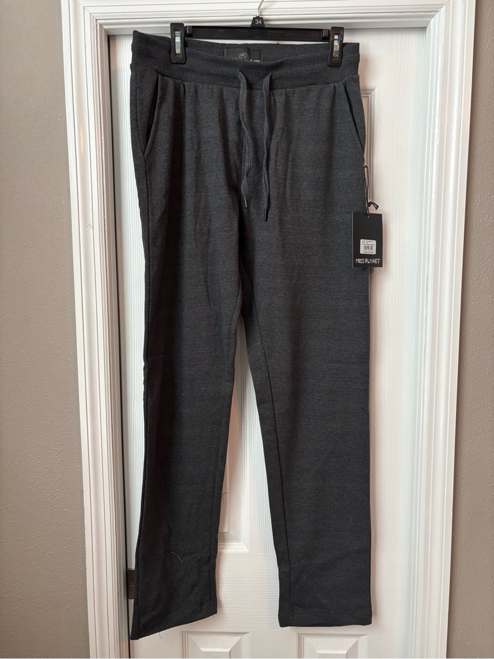 Free Planet Charcoal Drawstring Joggers for Men
